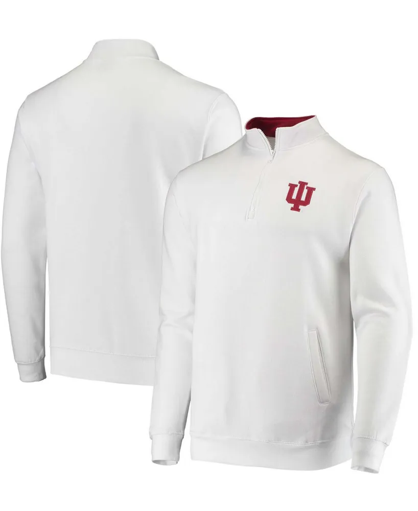 Men's White Indiana Hoosiers Tortugas Logo Quarter-Zip Jacket