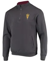 Men's Charcoal Arizona State Sun Devils Tortugas Logo Quarter-Zip Jacket