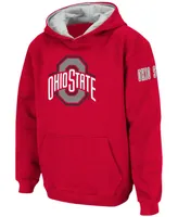 Big Boys Scarlet Ohio State Buckeyes Logo Pullover Hoodie