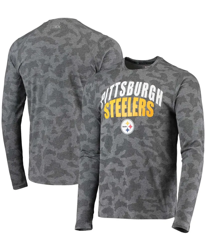 Cincinnati Bengals MSX by Michael Strahan Camo Performance Long Sleeve T- Shirt - Black