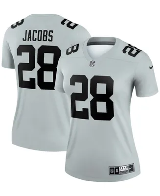 Women's Josh Jacobs Silver-Tone Las Vegas Raiders Inverted Legend Jersey