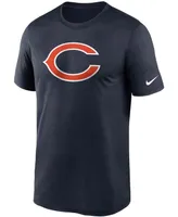 Men's Navy Chicago Bears Logo Essential Legend Performance T-shirt