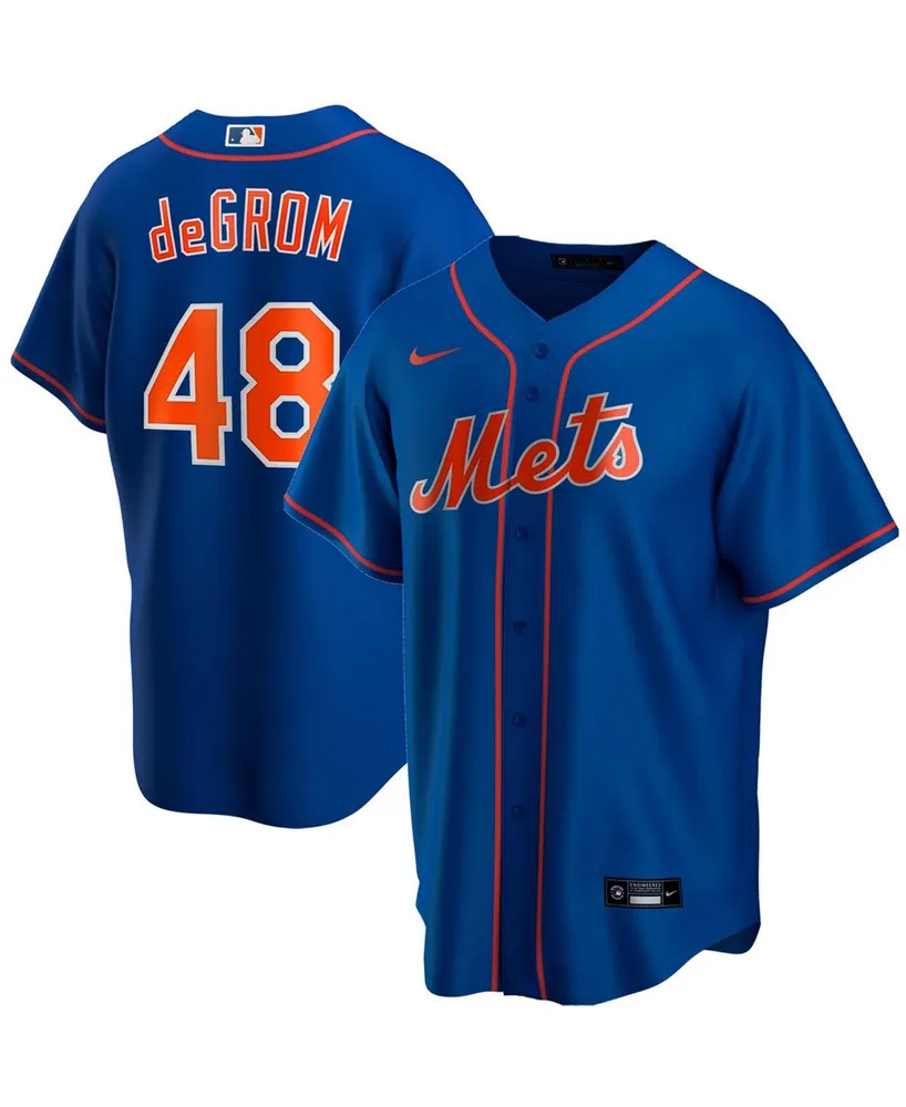 Nike Men's Jacob deGrom Gray New York Mets Road Replica Player Name Jersey