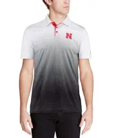 Men's Heather Gray Nebraska Huskers Magic Team Logo Polo Shirt