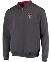 Men's Charcoal Texas Tech Red Raiders Tortugas Logo Quarter-Zip Jacket