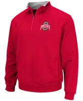 Men's Scarlet Ohio State Buckeyes Tortugas Team Logo Quarter-Zip Jacket