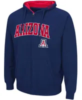 Men's Navy Arizona Wildcats Arch Logo 3.0 Full-Zip Hoodie