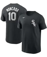 Big Boys Yoan Moncada Black Chicago White Sox Player Name and Number T-shirt
