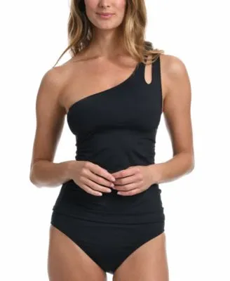 La Blanca Island Goddess One Shoulder Tankini Swim Bottoms