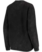 Women's Black San Francisco Giants Script Comfy Cord Pullover Sweatshirt