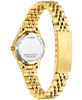 Citizen Women's Embellished Gold-Tone Stainless Steel Bracelet Watch 26mm - Gold