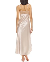 Flora by Nikrooz Stella Satin Venise Trim Lingerie Nightgown