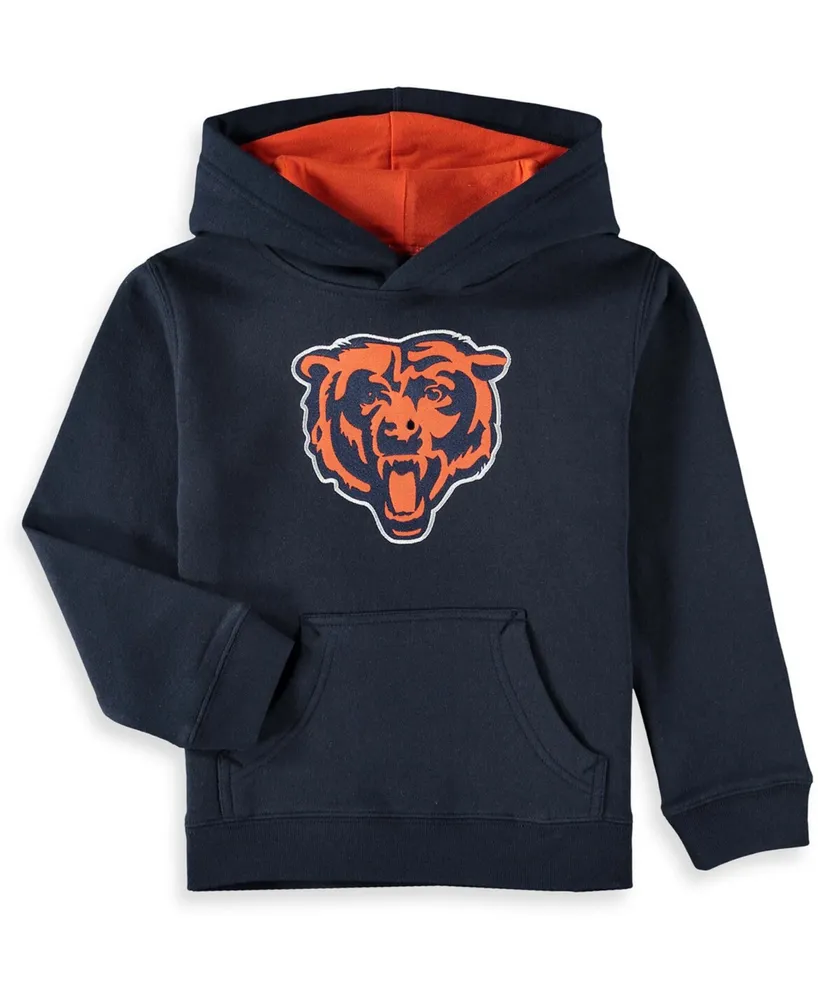 Youth Navy Chicago Bears Fan Gear Prime Pullover Hoodie