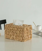 Water Hyacinth Wicker Rectangular Tissue Box Cover