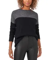 Vince Camuto Cozy Extended Shoulder Color Blocked Sweater