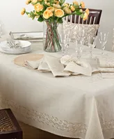 Saro Lifestyle Table Runner with Embroidered Border, 54" x 16"