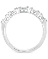 Effy Diamond Baguette Cluster Ring (1-1/4 ct. t.w.) in 18k White Gold