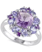 Amethyst (1-7/8 ct. t.w.) & Tanzanite (1 Sterling Silver