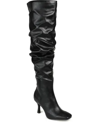 Journee Collection Women's Kindy Wide Calf Slouch Boots