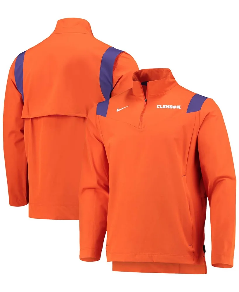 Men's Orange Clemson Tigers Coach Half-Zip Jacket