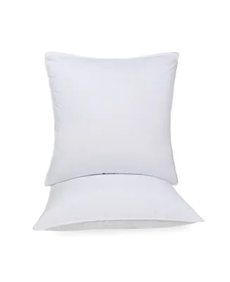 Superior Microfiber Square Down Alternative Decorative Euro Bed Pillow Inserts 26"x 26", 2-Pack