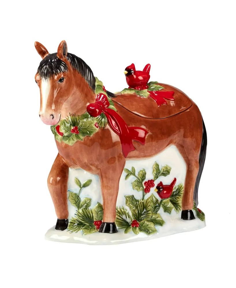 Homestead Christmas 3D Cookie Jar