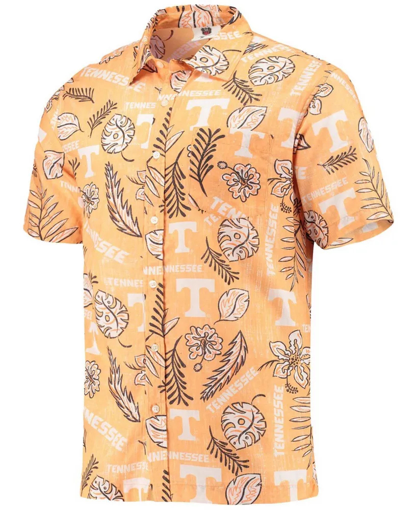 Men's Tennessee Orange Tennessee Volunteers Vintage-Like Floral Button-Up Shirt