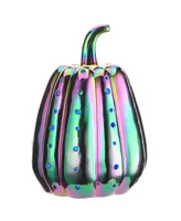 National Tree Company 14" Led Lit Iridescent Pumpkin Decor