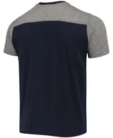 Men's Navy, Gray New England Patriots Field Goal Slub T-shirt