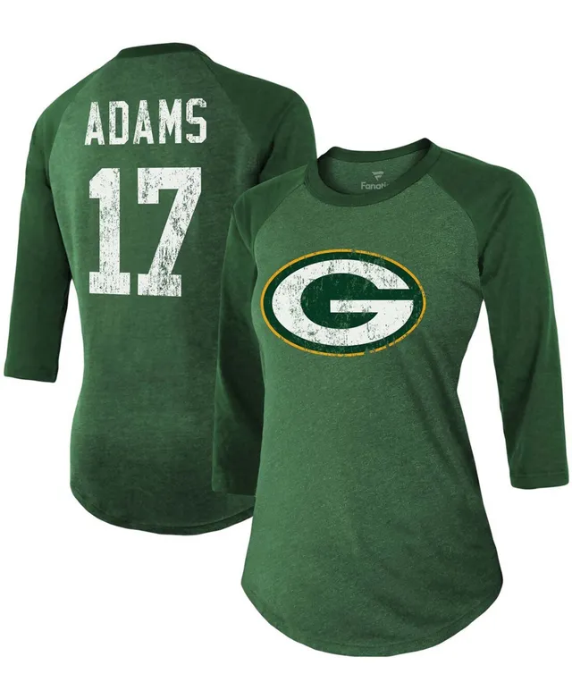 Women's Majestic Threads Ahmad Sauce Gardner Green New York Jets Player Name & Number Tri-Blend 3/4-Sleeve Fitted T-Shirt Size: Small