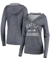 Women's College Navy Seattle Seahawks Doubleface Slub Pullover Hoodie