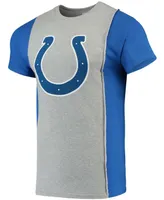 Men's Gray, Royal Indianapolis Colts Split T-shirt