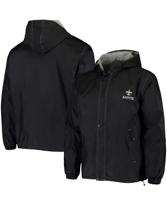 Men's Black New Orleans Saints Legacy Stadium Full-Snap Hoodie Jacket