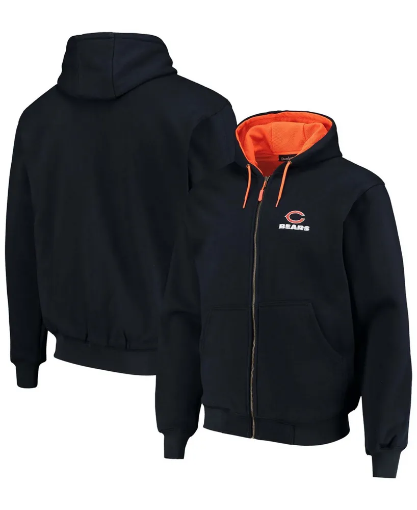 Men's Dunbrooke Navy Chicago Bears Craftsman Thermal-Lined Full-Zip Hoodie