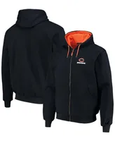 Men's Dunbrooke Navy Chicago Bears Craftsman Thermal-Lined Full-Zip Hoodie