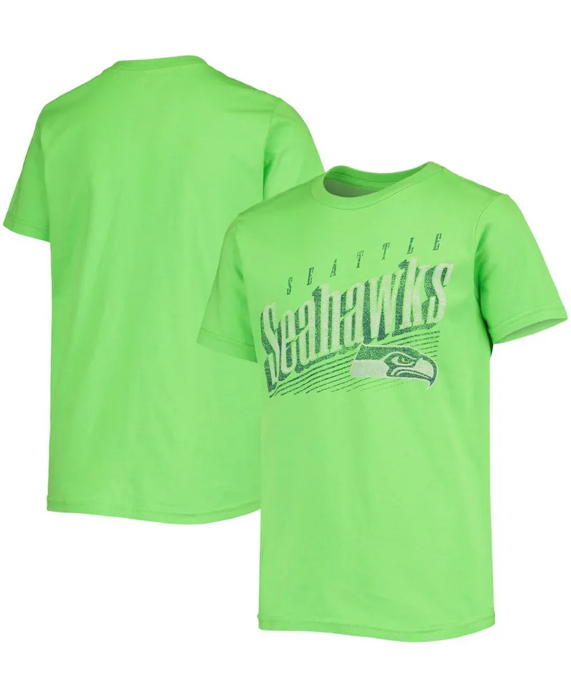 Outerstuff Seattle Seahawks Youth Team Logo T-Shirt - College Navy