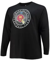 Men's Big and Tall Black Washington Football Team Color Pop Long Sleeve T-shirt