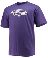 Men's Big and Tall Lamar Jackson Purple Baltimore Ravens Player Name Number T-shirt