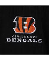 Men's Black Cincinnati Bengals Maverick Thermal Henley Long Sleeve T-shirt