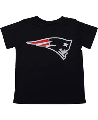 Toddler Boys and Girls New England Patriots Navy Blue Team Logo T-shirt