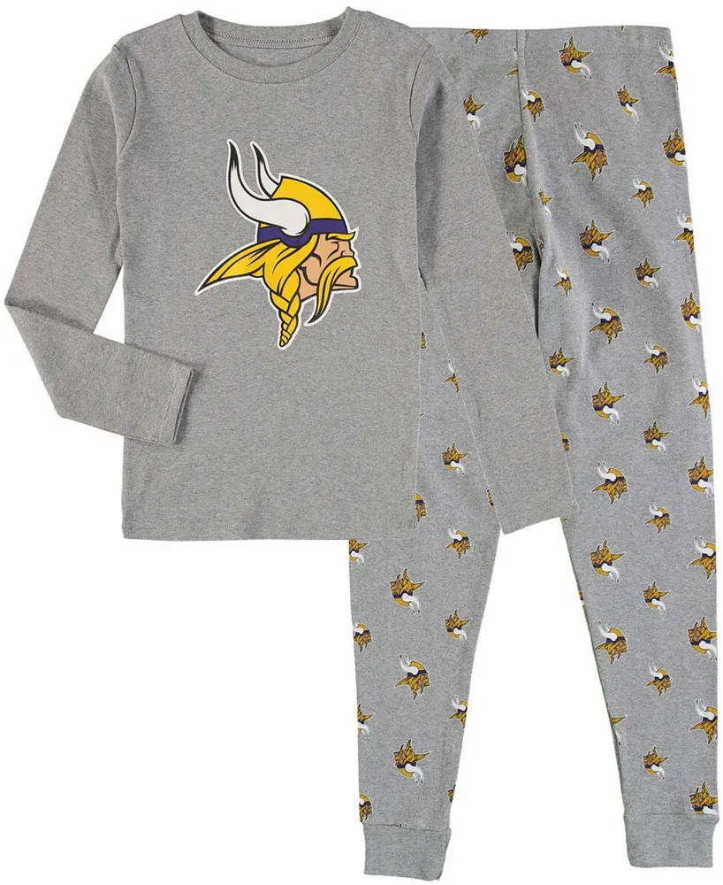 Lids Baltimore Ravens Youth Long Sleeve T-Shirt & Pants Sleep Set -  Heathered Gray