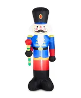 Glitzhome Lighted Inflatable Nutcracker Decor