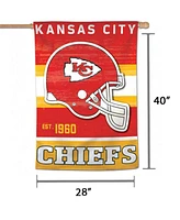 Multi Kansas City Chiefs 28" x 40" Single-Sided House Banner