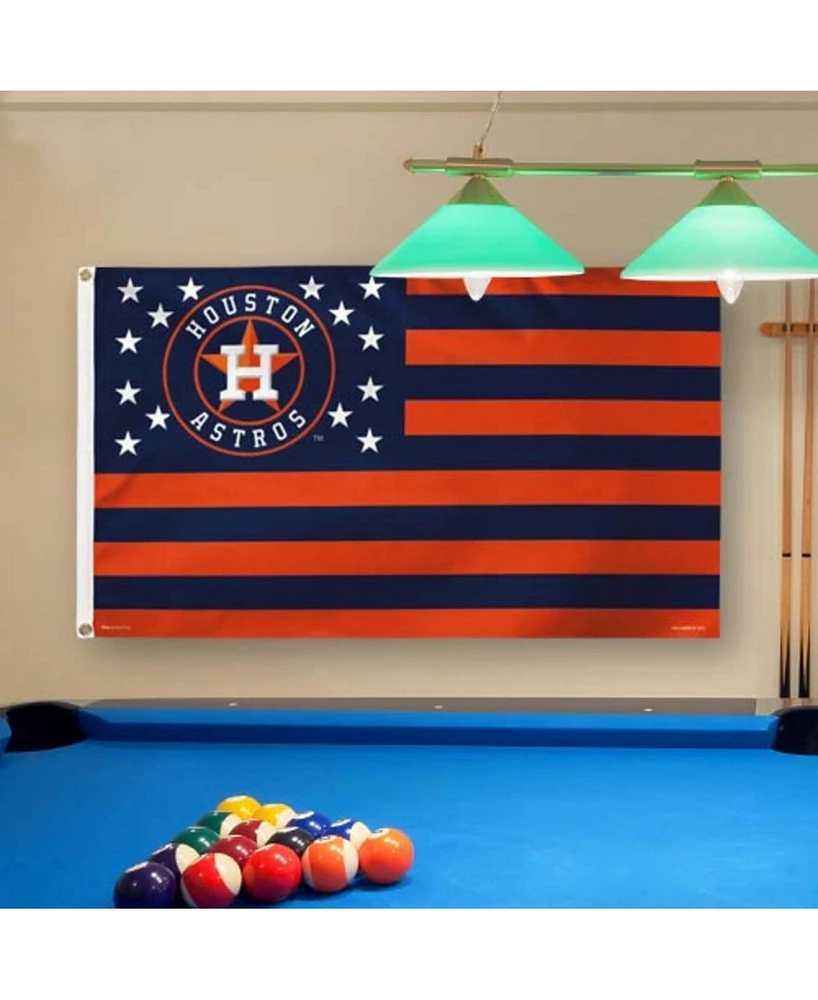 Multi Houston Astros Deluxe Stars Stripes 3' x 5' Flag