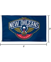 Multi New Orleans Pelicans Single-Sided 3' x 5' Deluxe Team Logo Flag