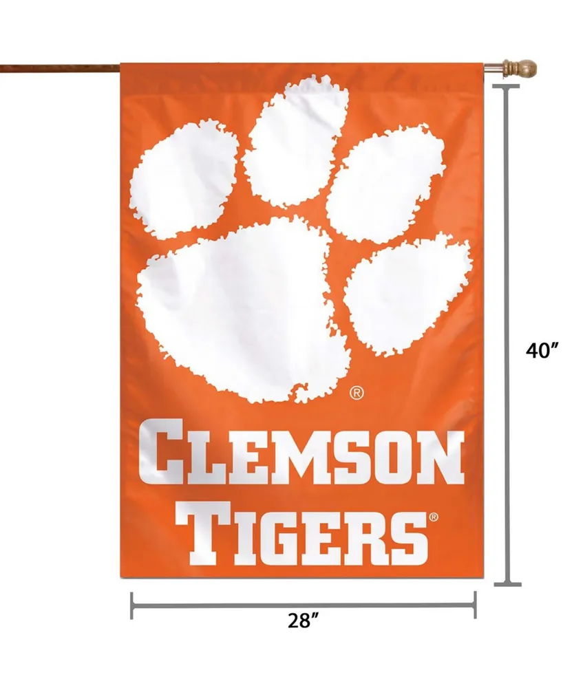 Multi Clemson Tigers 28" x 40" Logo Single-Sided Vertical Banner