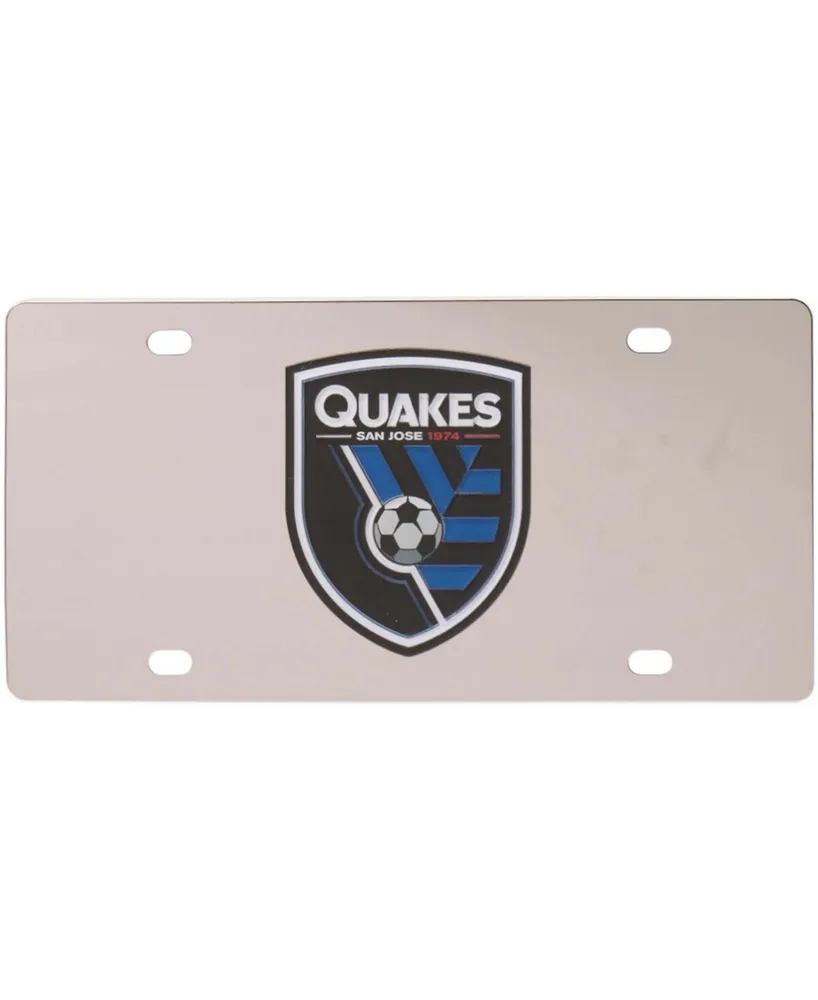 Multi San Jose Earthquakes Stainless Steel Elite Logo License Plate