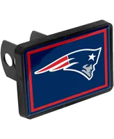 Multi New England Patriots Logo 1.25" x 2" Universal Plastic Hitch Cover