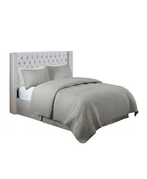 Madison Park Amelia Fabric Tufted Queen Headboard