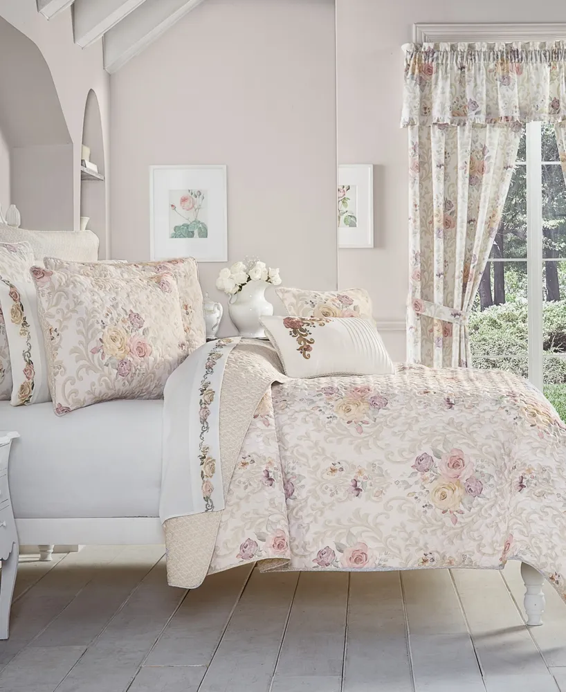 Chablis Reversible Floral Comforter Set Bedding by Royal Court